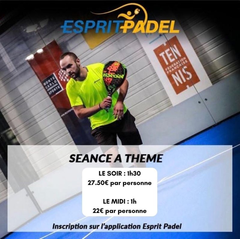 cours de Padel séance à thème lyon ain